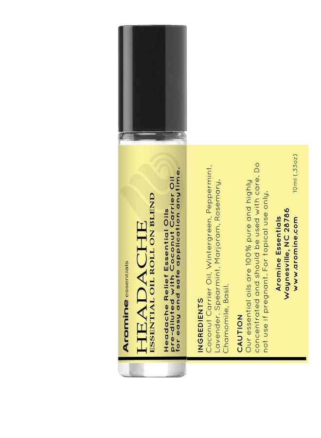 Aromine Headache Relief Essential Oil Roll On, Pre-Diluted 10ml (Pack of 2) - Image 3